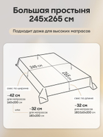 КПБ Однотонный Сатин Элитный OCE010, 2 спальный, 4 наволочки