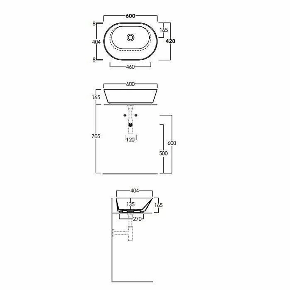 Раковина Simas Wave WA02 bi