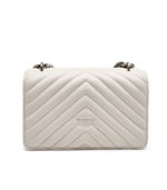 Кожаная сумка-мессенджер LOVE ONE MINI DC Pinko - белый(100074 A0GK)