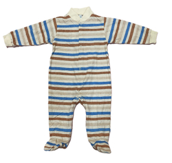 Комбинезон с закрытой ножкой на кнопках из кулирки (100% хлопок) на рост 80 см