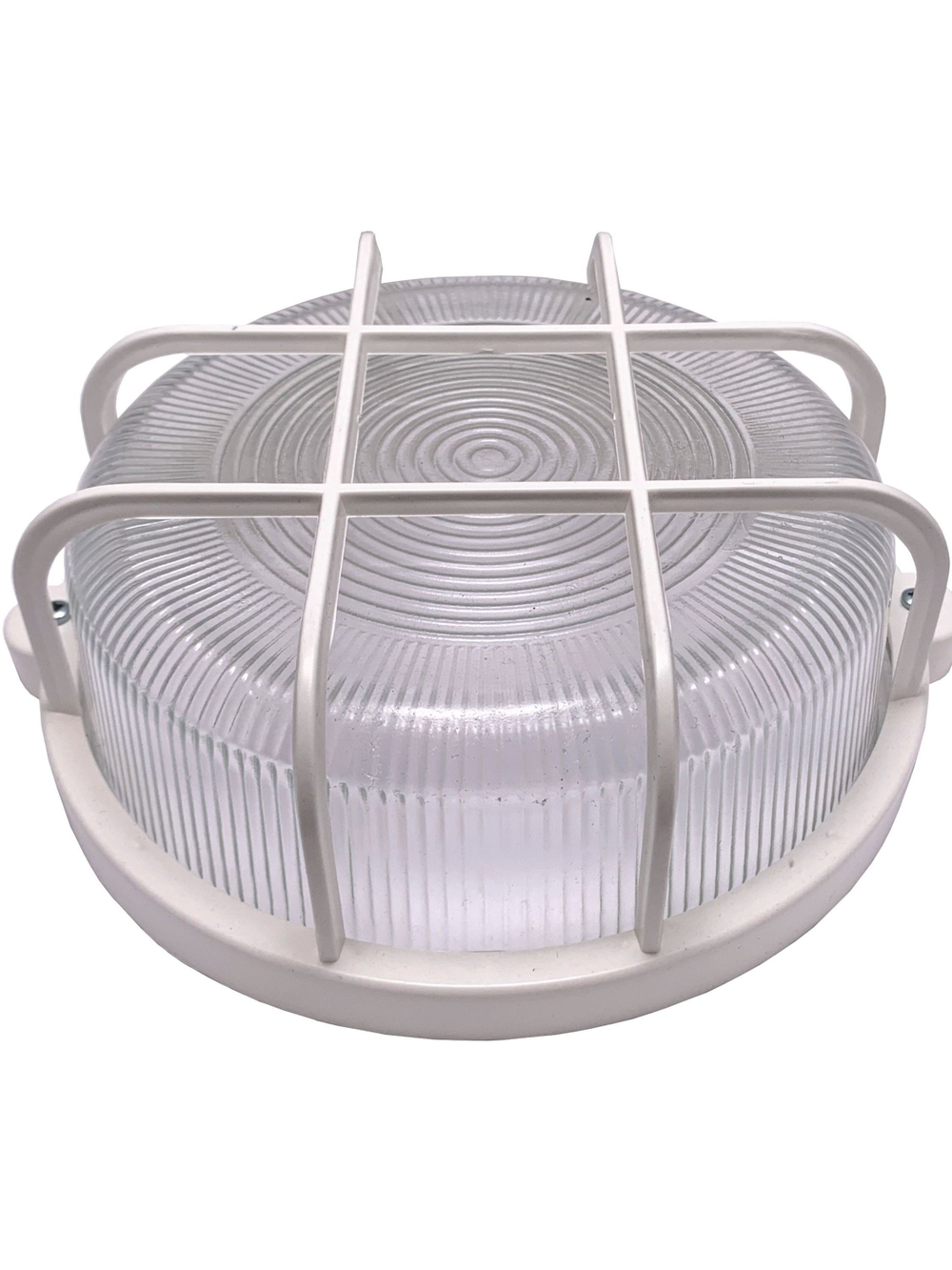 Светильник для гаража термостойкий Е 27 с защитной сеткой, влагозащищённый IP54, 60 Вт, 220 В, патрон керамический