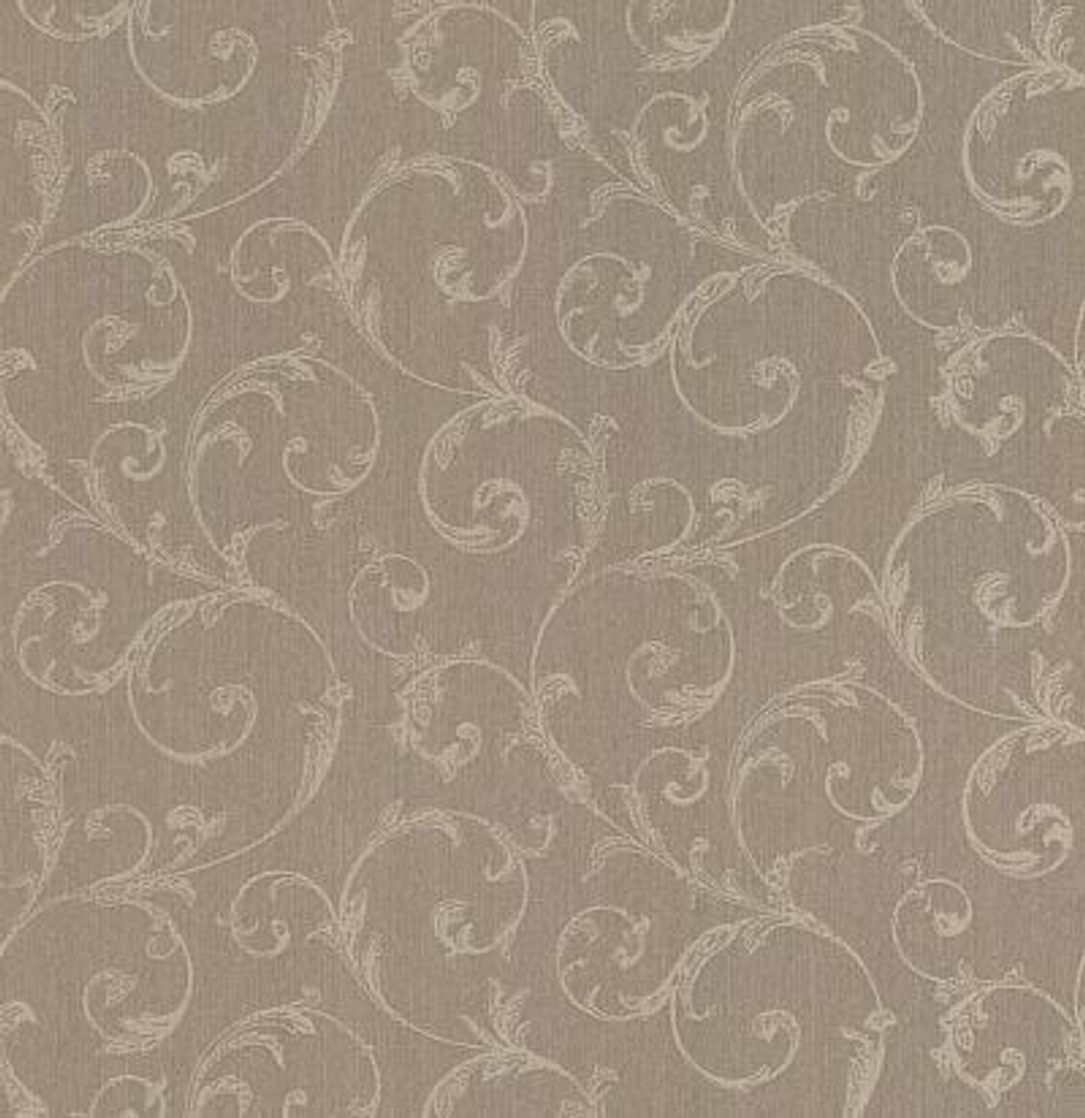 обои однотонные с крупным растительным рисунком 088921