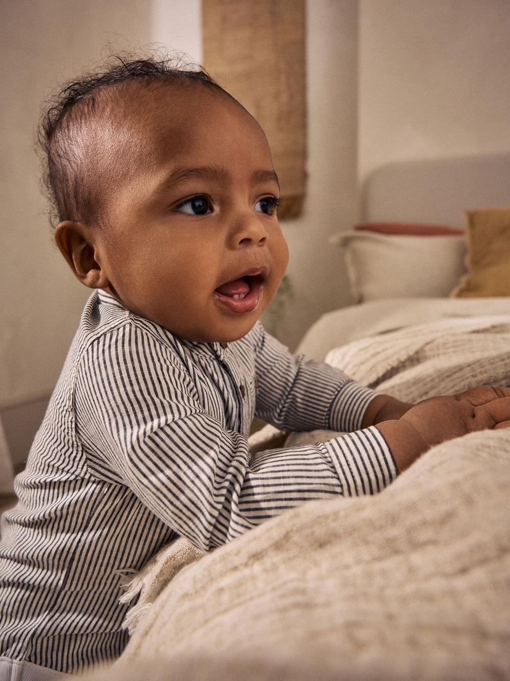 Боди с длинным рукавом для малышей Next E48-163, Серый