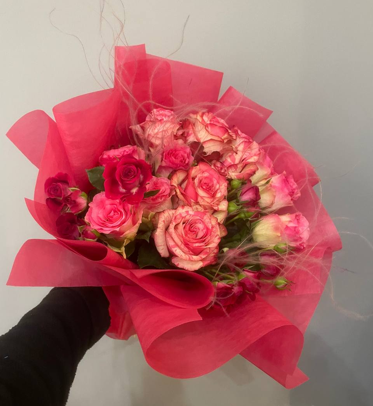 Букет "Розовый праздник"