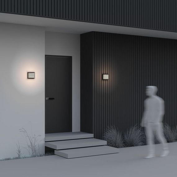 Уличный настенный светодиодный светильник Maytoni Downing Street O020WL-L10B4K