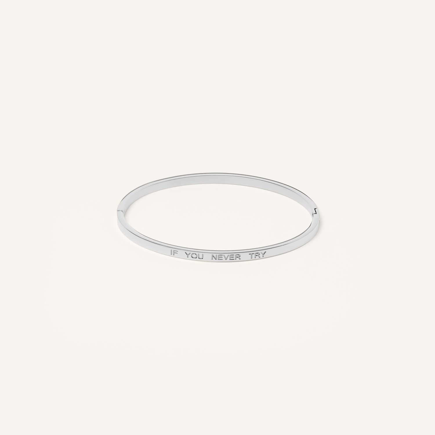 Тонкий Браслет You Never Know – If You Never Try (Ты никогда не узнаешь – Если не попробуешь)