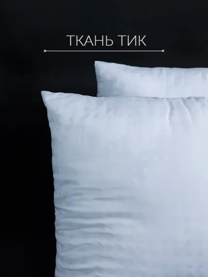 Подушка 70х70 см 2 шт Galtex Лебяжий пух с чехлом из тика