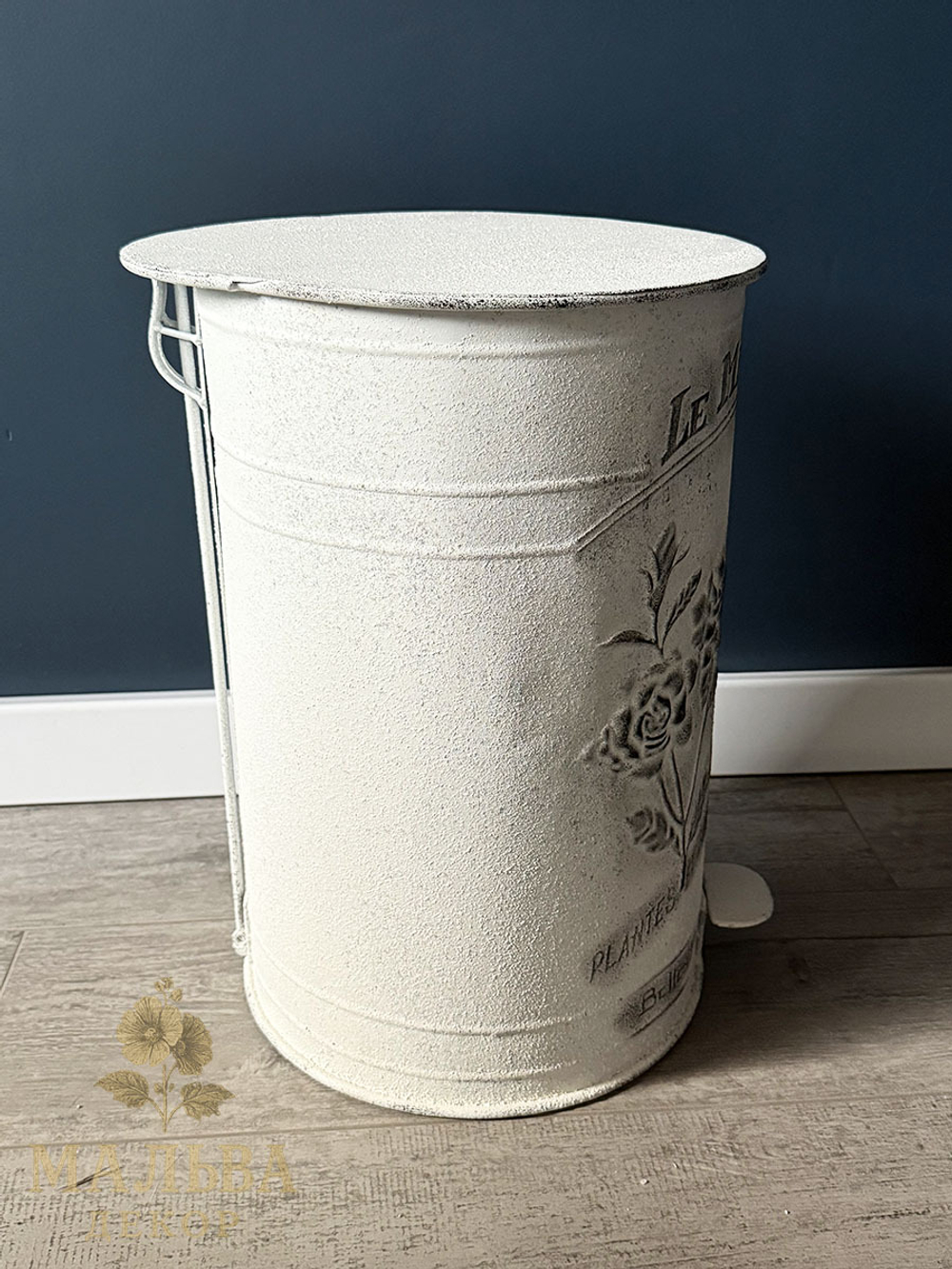 Бак "Флёр" белый 29х35х45 см / 12000 мл