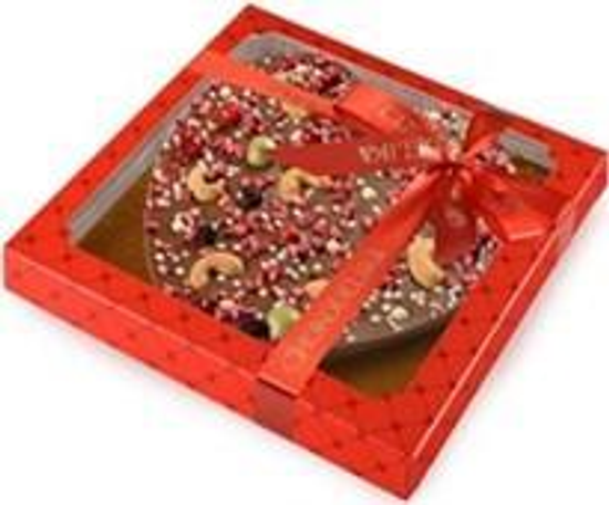 Шоколад  молочный с кешью "Любящее сердце", 180 гр