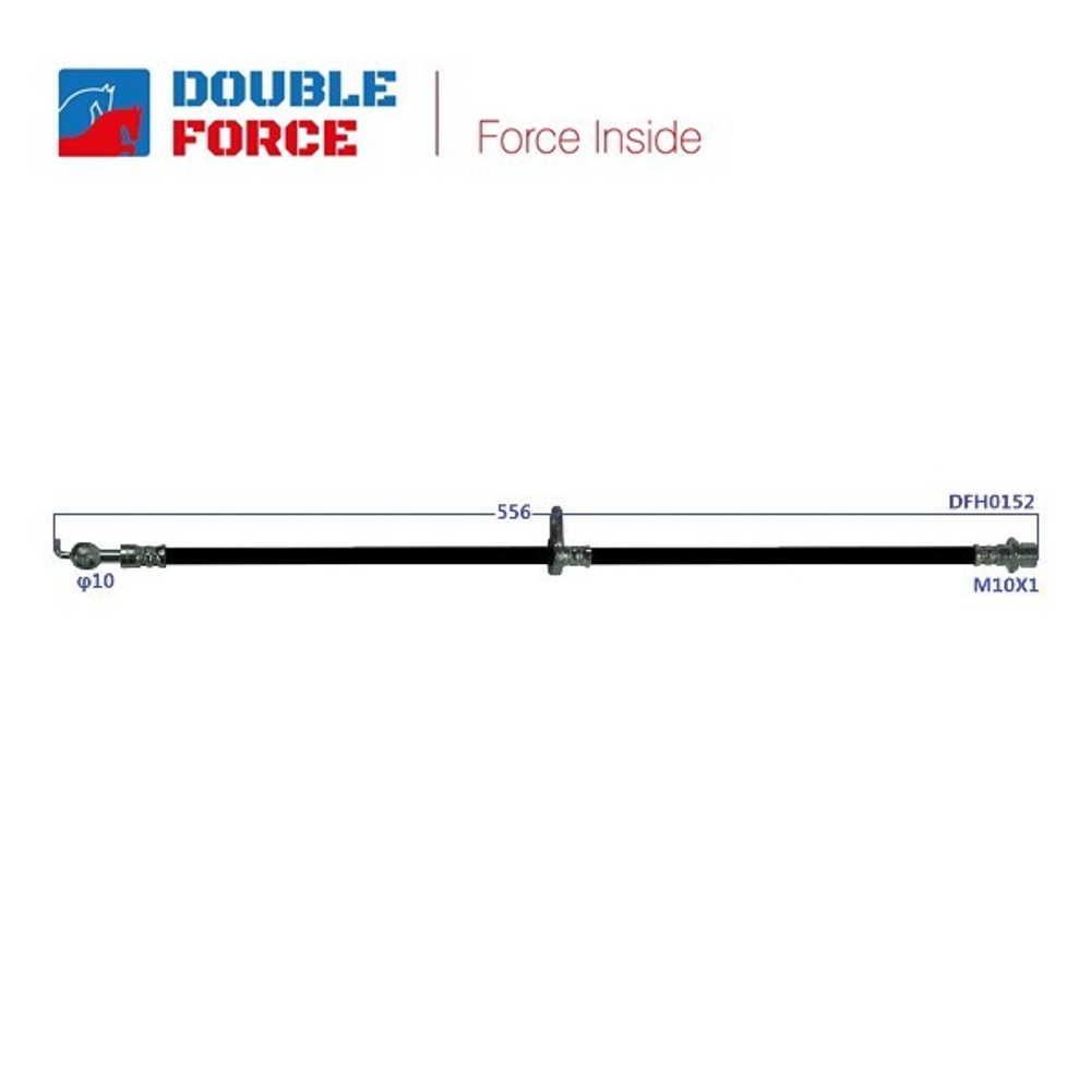 Шланг тормозной Double Force DFH0152
