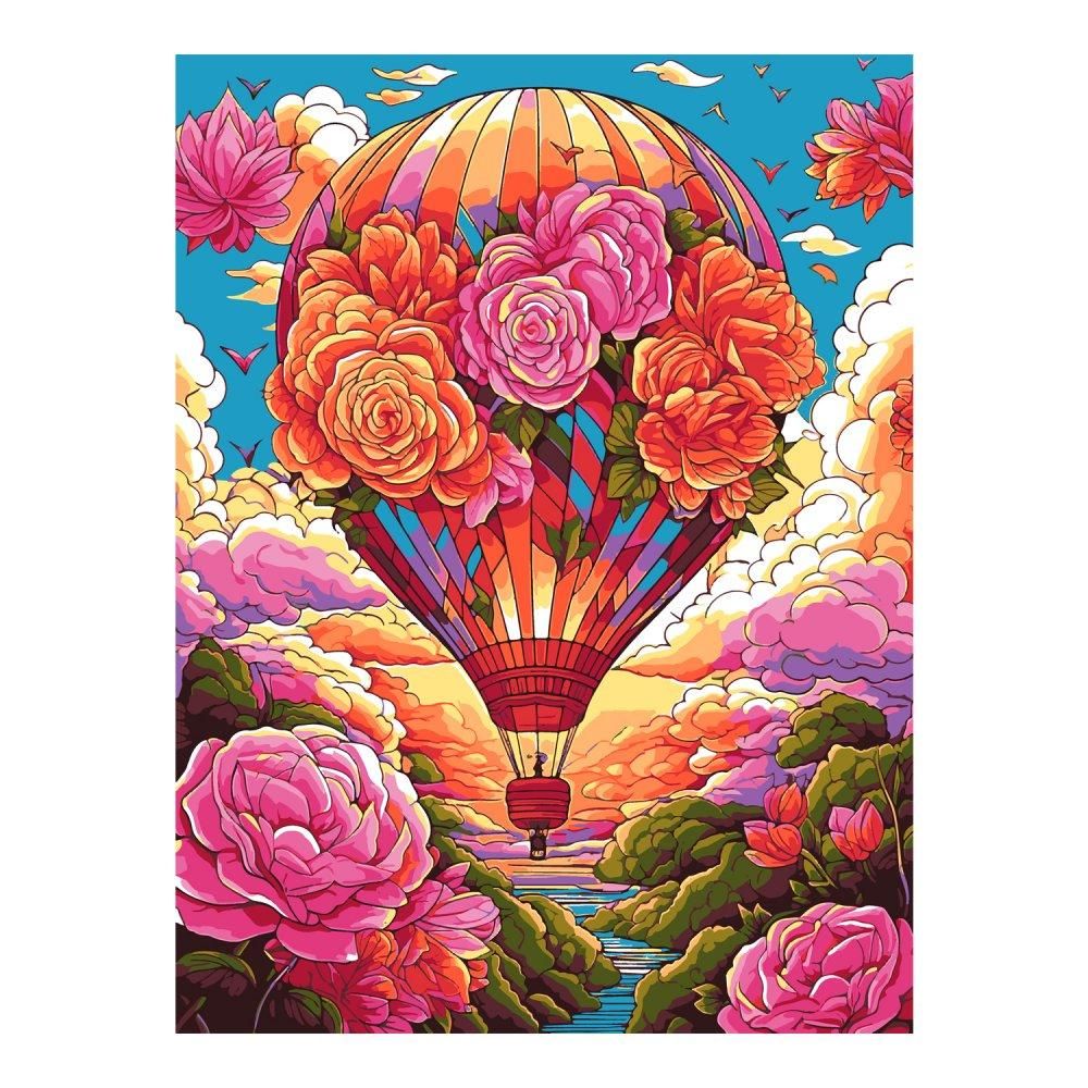 Картина по номерам 28,5*38см "Цветочный шар" (Lori)