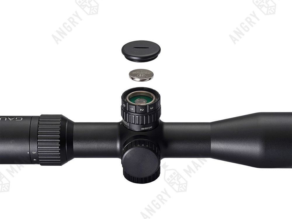 Прицел Amber 3-12x40, SF, сетка 27 (Mil-Dot), подсветка красная, 30мм, 1/4 МОА, 579г, Gaut