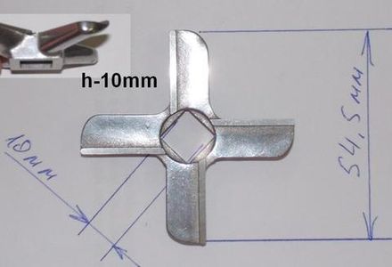 Нож для мясорубки BORK (Борк), Zelmer 755469