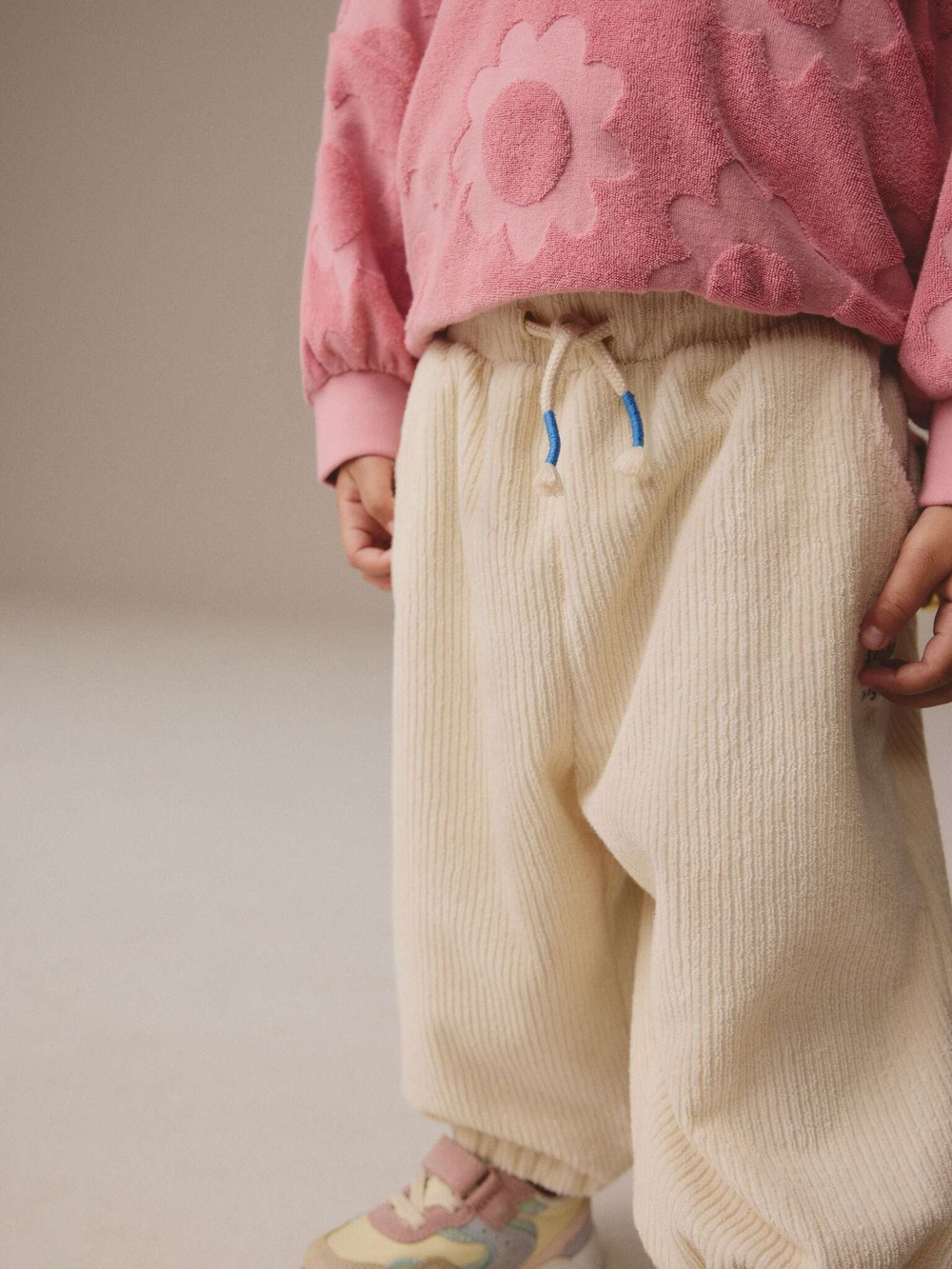 Толстовка с капюшоном и джоггеры в комплекте для девочки Next E54-946, Розовый, Бежевый