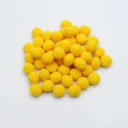 Помпоны, размер 25 мм, цвет 18 желтый (1уп = 50шт)