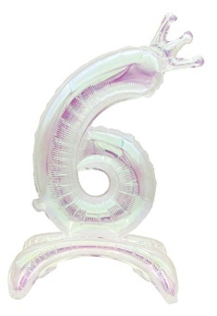 К Цифра 6 Корона на подставке Хамелеон 32''/81 см.