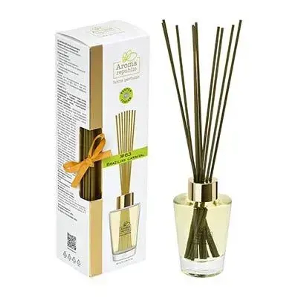 AROMA REPUBLIC Ароматический диффузор в стеклянном флаконе 90 мл,»№63 Brazilian carnival» /6
