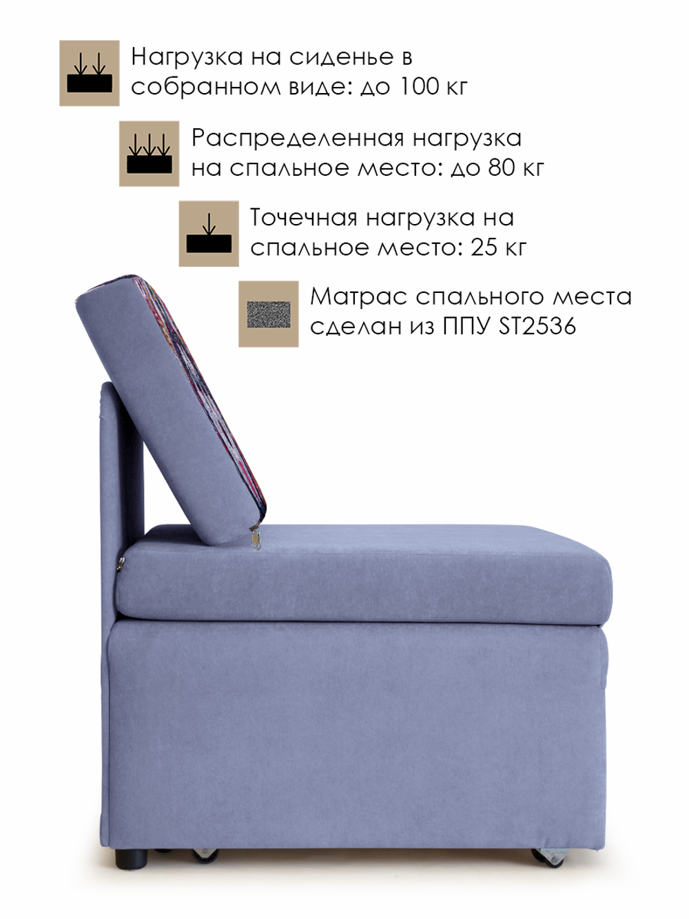 Кресло-кровать "Миник", купон Хаски