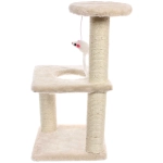Когтеточка напольная «МУРРРЛЫКА», цвет молочный, 40*20*20см
