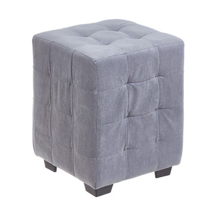 Пуф «Кусен», 300×300×400 мм, велюр, цвет серый