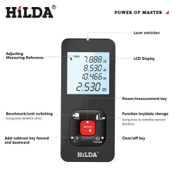 HILDA Дальномер лазерный 50м,подарок