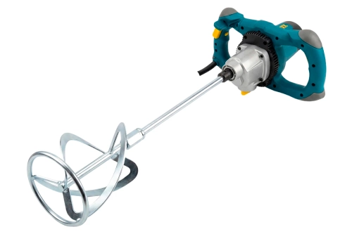 Миксер строительный сетевой М14 2 скорости металлический корпус FIT 1600 Вт