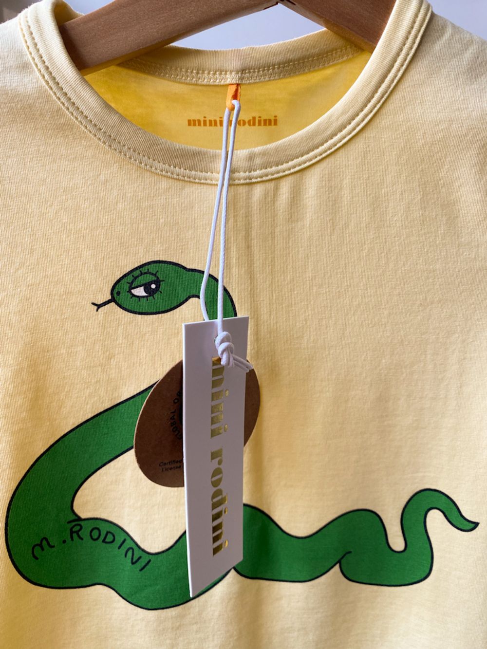 Новая хлопковая футболка Mini Rodini, 110