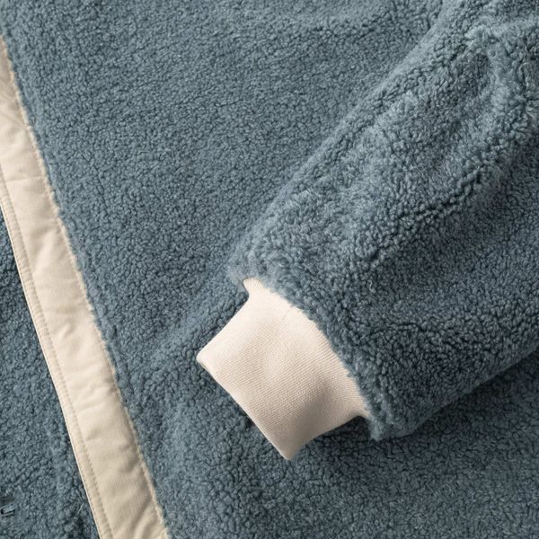 Куртка двухсторонняя Ride Puff бежевая / пыльно-синяя - фото 21