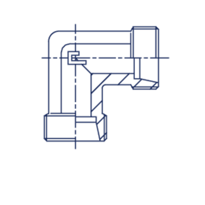 Соединение P90 DS16 24х1.5 (корпус, нерж.)