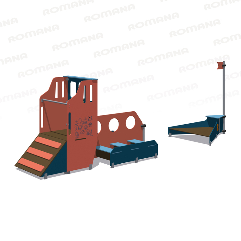 Детский игровой комплекс "Баржа" Romana 057.75.00
