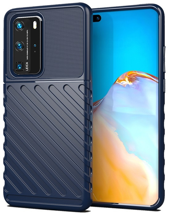 Чехол защитный синего цвета на Huawei P40 Pro, серии Onyx от Caseport