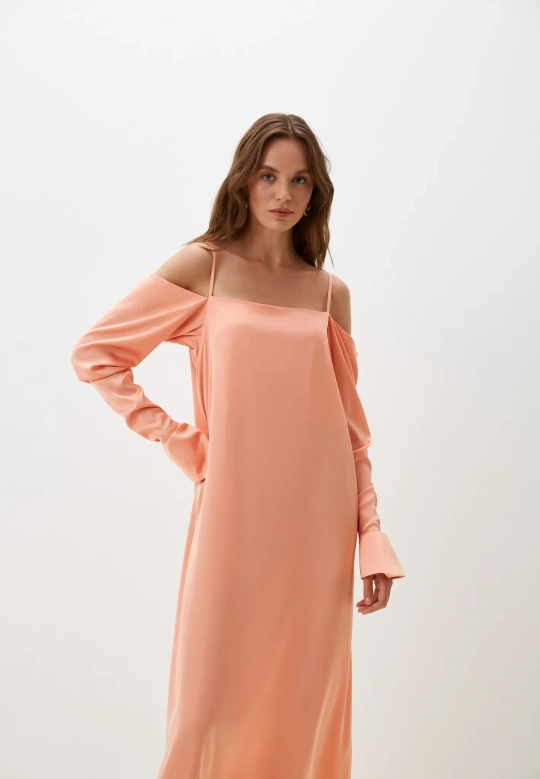 Платье Джия, цвет Персиковый