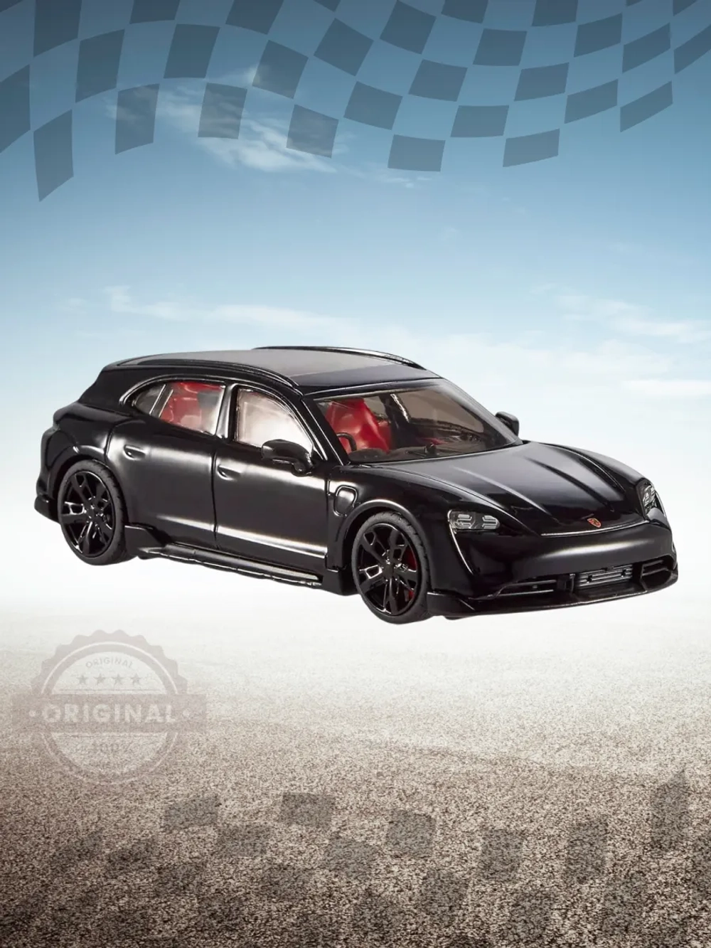 Машинка Хот Вилс Премиум Porsche Taycan Turbo S HWT10