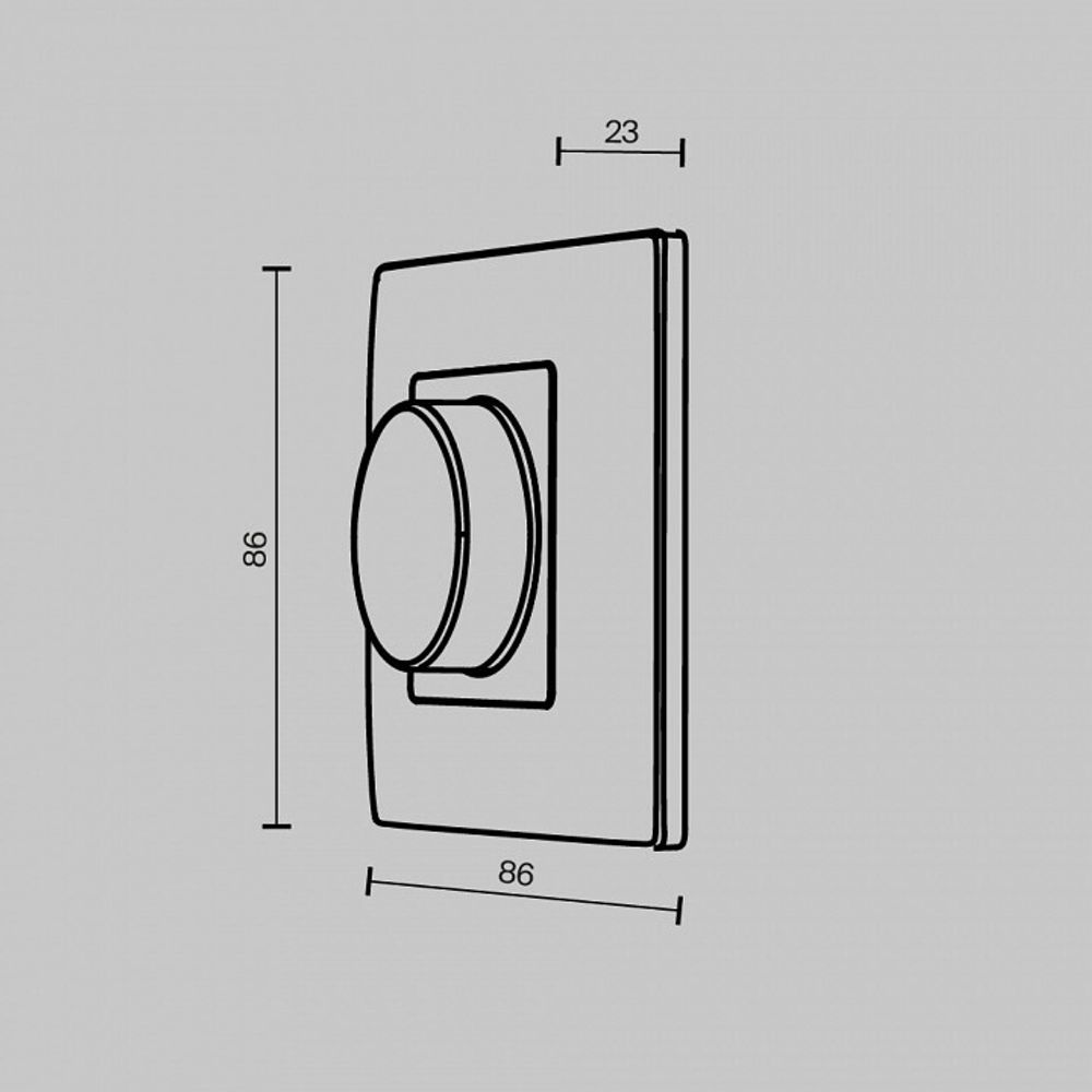 Панель-диммер сенсорный накладной Maytoni UNION 711012