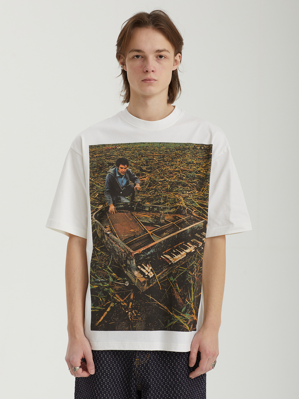 Мужская Футболка Ttt Piano Storm