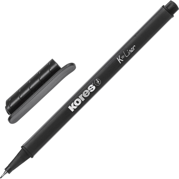 Линер Kores 0,4мм черный 28102