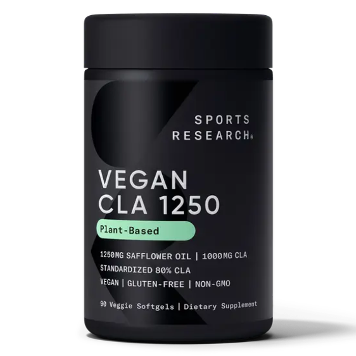 Линолевая кислота (КЛК) 80% 1250 мг, CLA 80% 1250 mg, Sports Research, 90 капсул