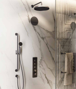 Верхний душ Gessi Venti20, настенный, Ø300 мм, цвет Black Metal PVD
