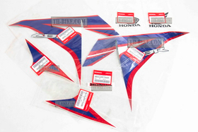 CBR125-150, 2012, NH196 ROSS WHITE, Sticker set, OEM Honda.