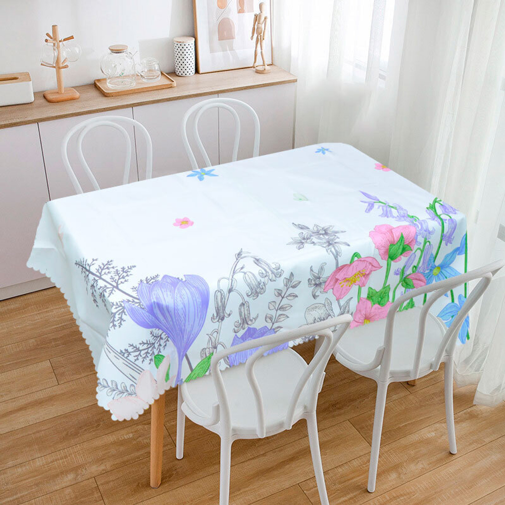 Скатерть 140*180см с водоотталкивающей пропиткой, 100% полиэстер, NN-1008546