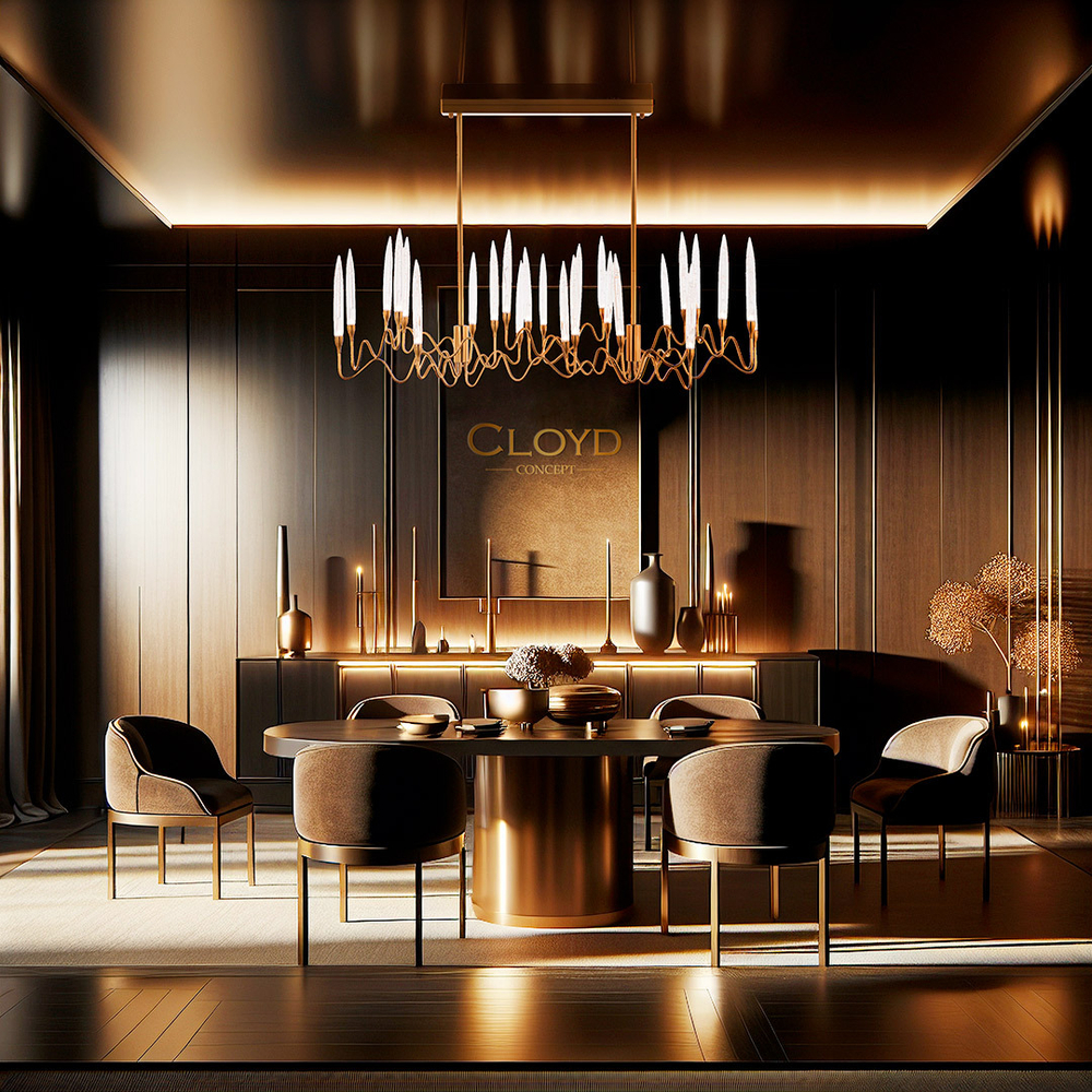 Люстра Cloyd ZOAR C26 / шир. 120 см - латунь (арт.10407)