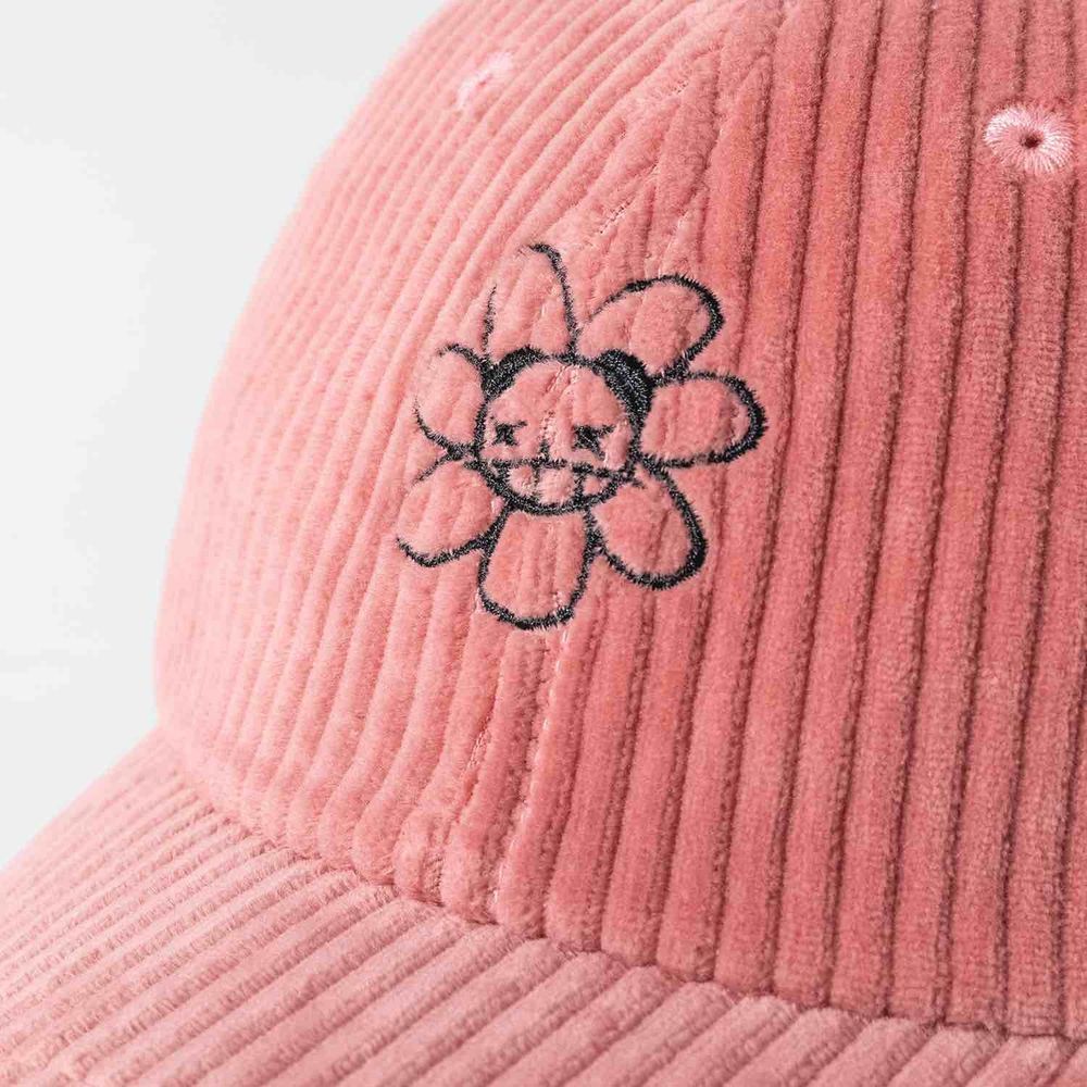 Кепка Ymkashix Velvet Face Flower пыльно-розовая