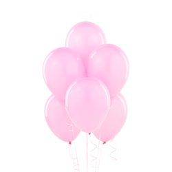 Нежно-розовые воздушные шары металлик Экстра Pink