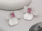 SALE Серьги-гвоздики "Орхидея-Pink" 26,7мм (не зеркальные)
