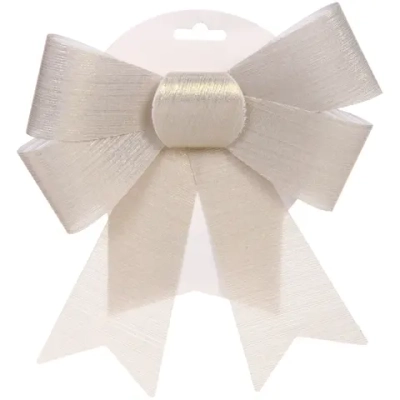 Бант на ёлку «Волшебство» 17*23 см, Перламутр