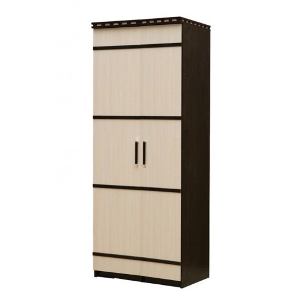 Шкаф двухстворчатый для одежды «Ольга-13» (венге/млечный дуб), ЛДСП, Фант-мебель, г. Волжск