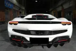 Карбоновый диффузор заднего бампера на замену для Ferrari 296 GTS GTB Феррари