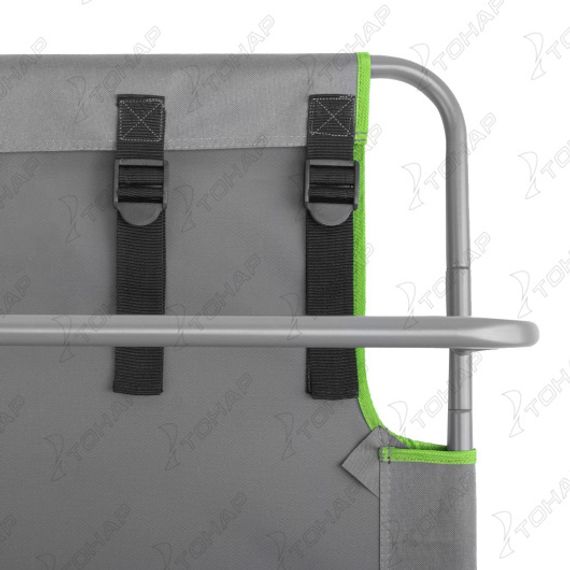 Кровать походная Helios зеленый/серый (T-HS-BD630-98828-GG) 120кг (пр-во ГК Тонар)