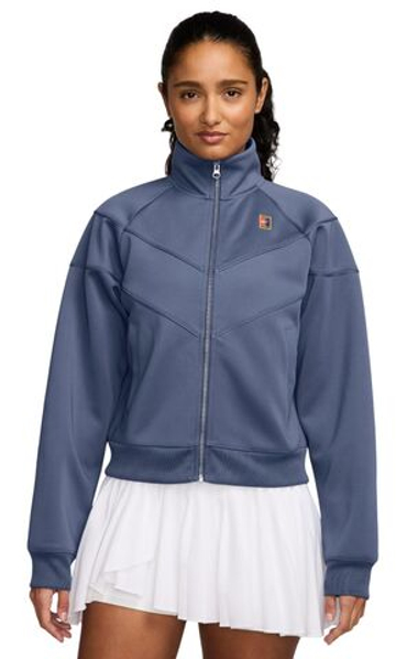 Женская теннисная куртка Nike Court Heritage Windrunner - diffused blue