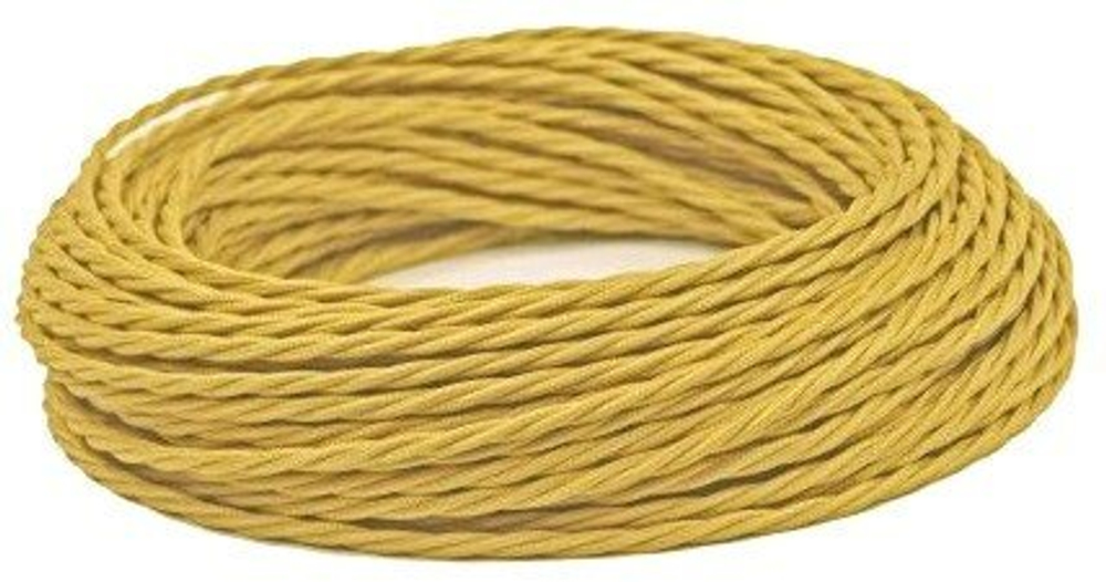 Ретро провод витой Песочное Золото Interior Wire Twist Магус ТМ ПВР-156 / 3х1,5